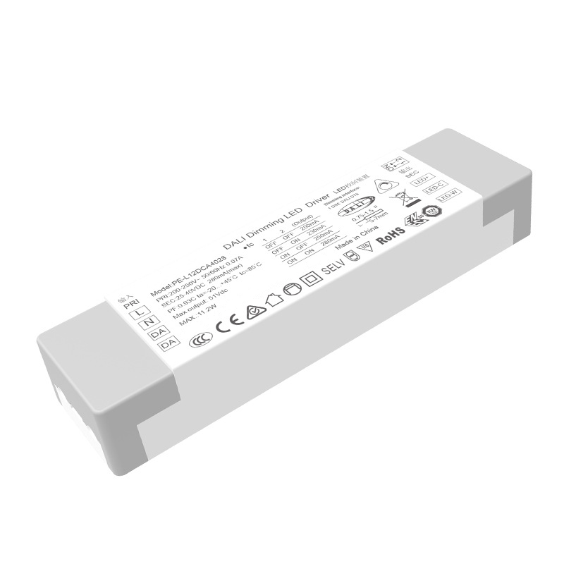 12W Sabit Cərəyan DALI CCT Dimləşdirilə bilən LED Sürücü