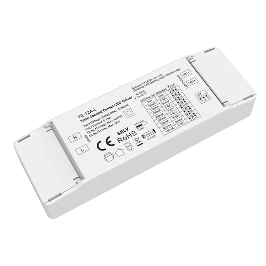 12W Sabit Cərəyan Triac Qaranlıq LED Sürücü