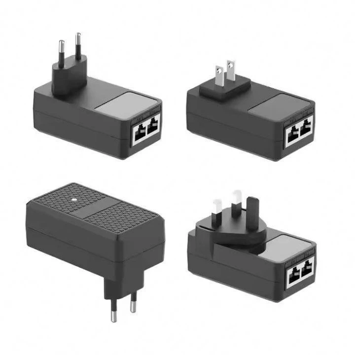 24V 1A divara quraşdırılmış AB Plug POE injektoru