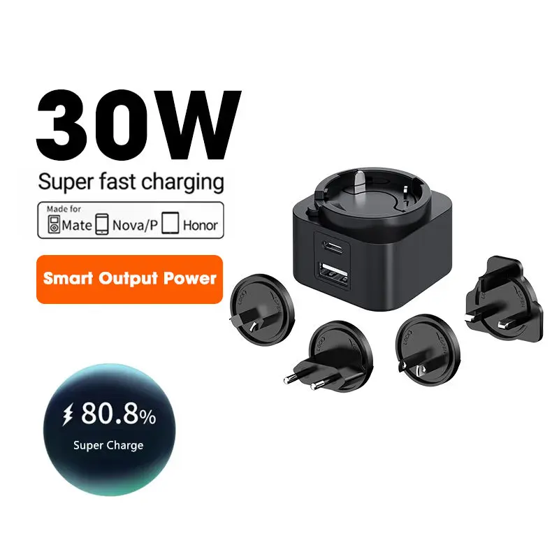 30w dəyişdirilə bilən plug pd şarj cihazı