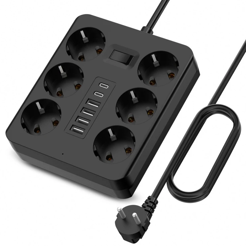 6 çıxış AB Plug Power Strip