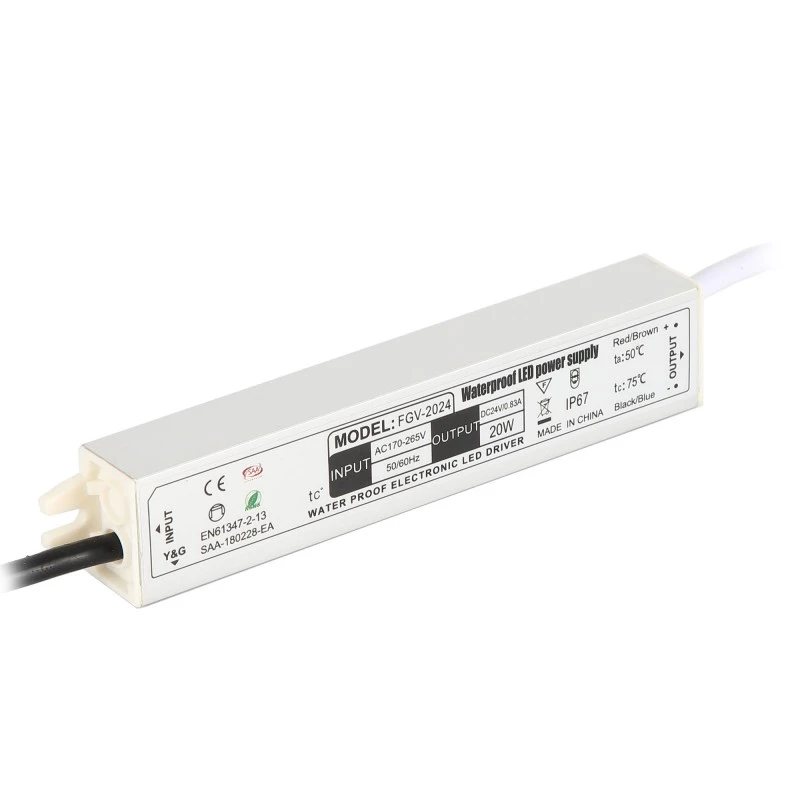 IP67 Suya davamlı LED Sürücü Alüminium Kommutasiya Enerji Təchizatı